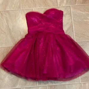 Fuchsia pink Roberta size 7/8 prom dress. Excellent condition.